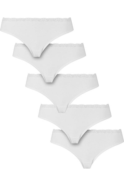 Urban Classics Damen Basic Baumwolle Brasilianische Spitze 5er-Pack