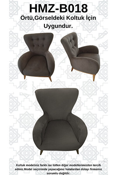 Akbal Home İtalyan Nubuk HMZ-B018 Kalıp Berjer Koltuk Örtüsü