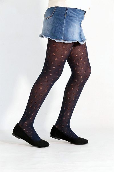 Daymod Ada Children's Panty Hose (4 Points) Black