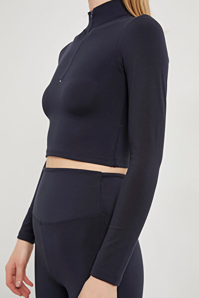 Arma Life Жіночий м'який довгий рукав з блискавкою Laci Crop Body