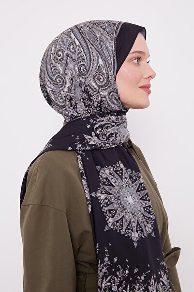 Levidor Σάλι αγάπης με γεωμετρικό σχέδιο K.Navy Blue