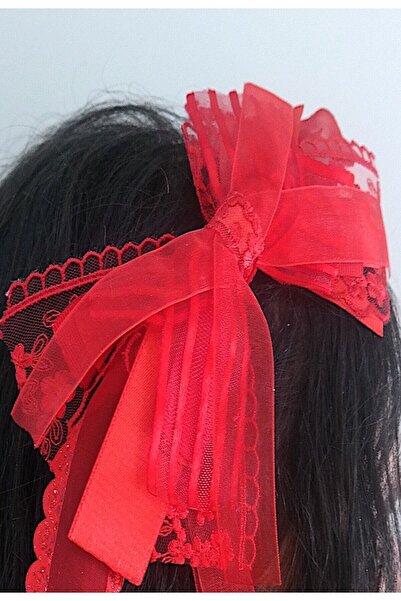 MOMIDEA Lohusa Tacı  Kırmızı  İhtişamlı Kurdele