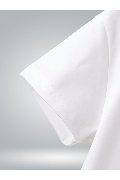 GLOWES Unisex Kids Front Printed White-Black Shorts Set