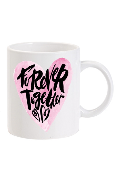 OEM Cana albă personalizată Forever Together, INOVATIX®. 330 ml