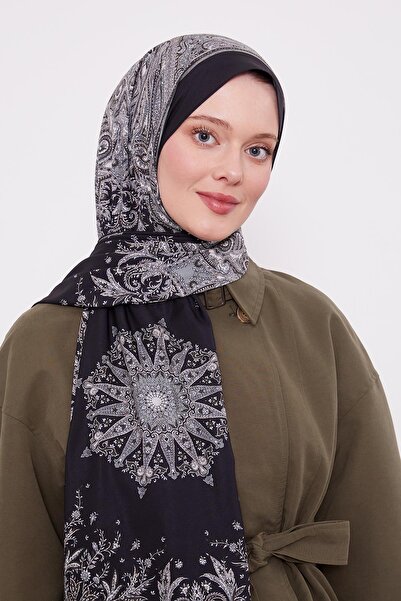 Levidor Σάλι αγάπης με γεωμετρικό σχέδιο K.Navy Blue