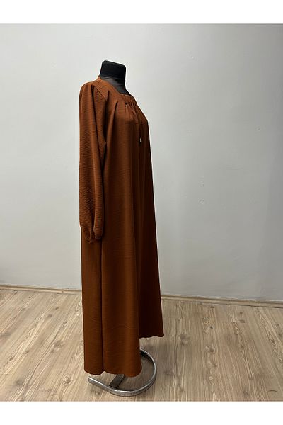 MSA Giyim Long-Sleeved, Solid Color, Practical One-Piece, Aerobin Dress