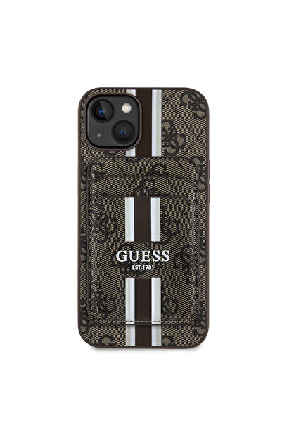Guess iPhone 15 Uyumlu Kılıf Guess Lisanslı Magsafe Şarj Özellikli 4G Desenli...