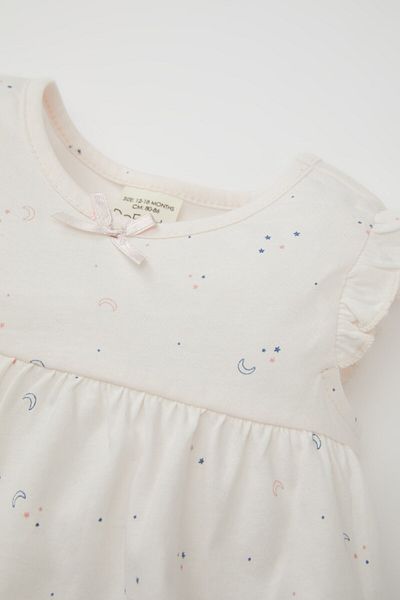 DeFacto Star Patterned Short Sleeve Baby Girl Pajamas Set - C5075A524HS