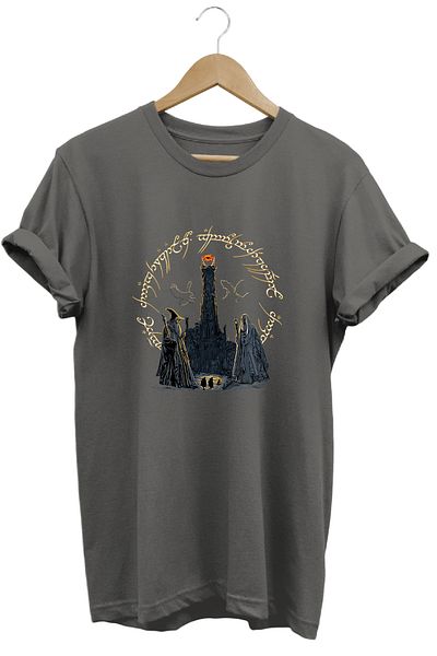 remonz Lotr Lord of the Rings Gandalf Saruman Characters τυπωμένο 100% βαμβακερό κανονικό μπλουζάκι