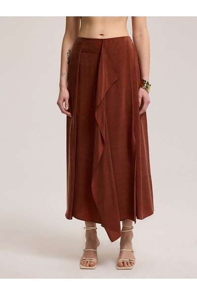 BAQA Flowy Cupro Skirt