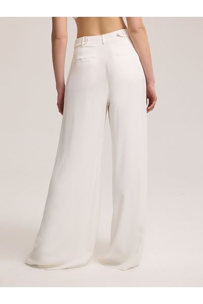 BAQA White Trousers with Shiny Stones