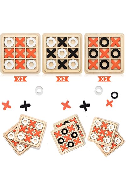 AWH هدايا حفلات للأطفال، لعبة "تيك تاك تو" الخشبية، هدايا بالجملة، أكياس هداي...