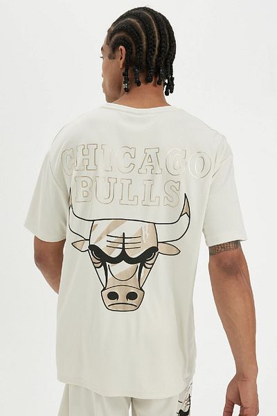 DeFacto DeFactoFit - Μπλουζάκι NBA Chicago Bulls με λαιμόκοψη με λαιμόκοψη B9916AX24SM