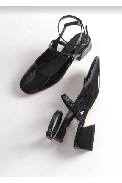 LARİNA SHOES Maryy Jane - Open Back Square Blunt Toe Women's Shoes