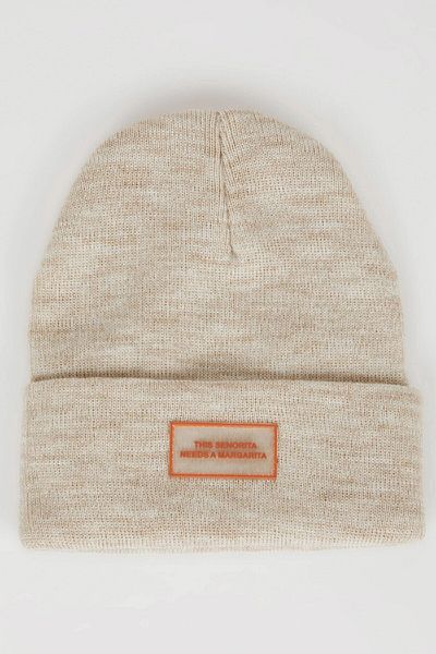 DeFacto Women's Woven Labeled Knitwear Beret R7496Az24Wn