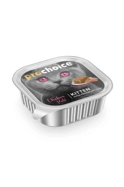 ProChoice Pro Choice Kitten Pate Tavuklu Yavru Konserve Kedi Maması 1 Adet-10...
