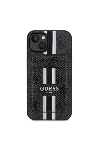 Guess iPhone 15 uyumlu Kılıf Guess Lisanslı Magsafe Şarj Özellikli 4G Çizgili...