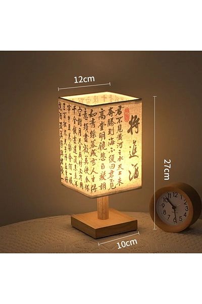 Choice Warm Light C LED Decoration Table Lamps Simple Chinese Style Dimmable Plug Night Light Fabric Lamps