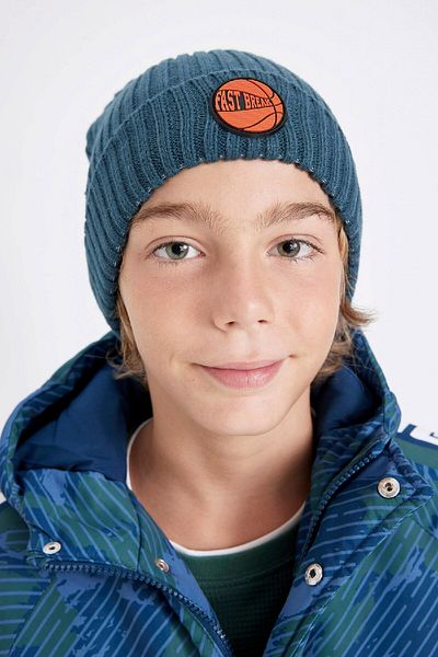 DeFacto Boy's Ribbed Knitted Beanie C8590A824Wn
