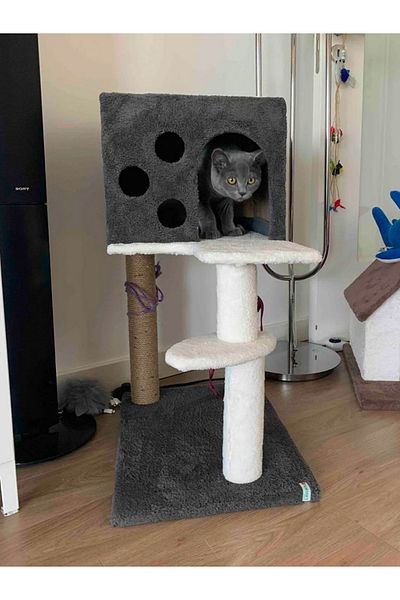 Petilux Midi Platform Cat Scratching House / Cat Playhouse