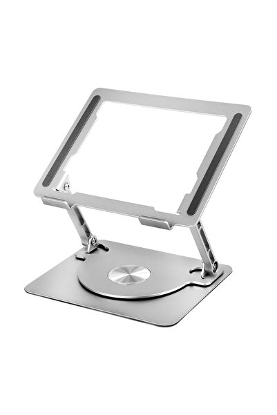 SMARTO Βάση φορητού υπολογιστή D087L, εργονομική, φορητή, ρυθμιζόμενη, με περιστρεφόμενη βάση 360°, γενικής χρήσης, πτυσσόμενη