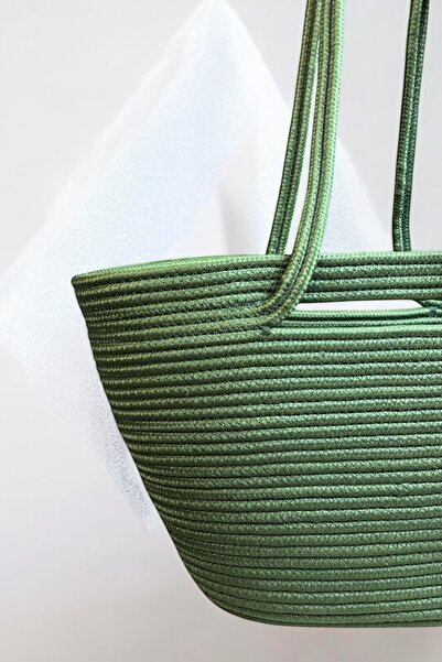 MaVaux Nova Wicker Look Shoulder Bag, Beach Bag