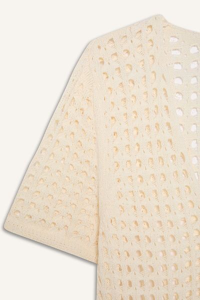 DeFacto Strickwaren mit V-Ausschnitt – Kurzarm-Strandkleid C6138ax24sm