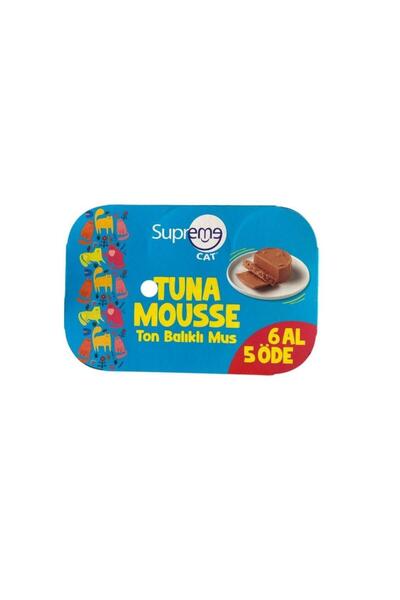 Supreme Cat Ton Balıklı Püre Kedi Konservesi 85 Gr 6 Al 5 Öde