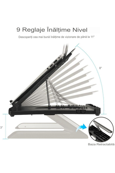 Tronsmart Εργονομική και φορητή βάση φορητού υπολογιστή Tronsmart AP9001-B που παρέχει αερισμό