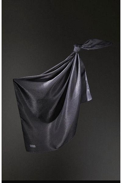 PİRAMİT Evening Dress Glitter Degrade Scarf