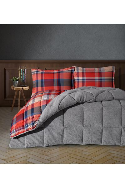 Clasy Wellsoft Quilt Set Single Life Is V2 Gray