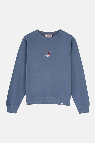 Socrates Dergi Pantaloni largi Spike SuperSoft cu paiete - Flint Blue