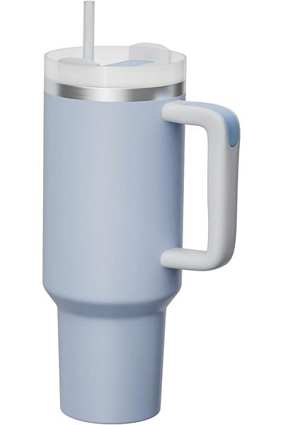 AWH 40oz Tumbler with Handle, Straw & Lid, Insulated Stainless Steel Travel Mug, Assorted Colors