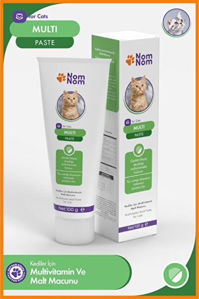 NomNom Multi Paste 100 gr – Tüm Kediler İçin Multivitamin, Tüy ve Bağışıklık ...