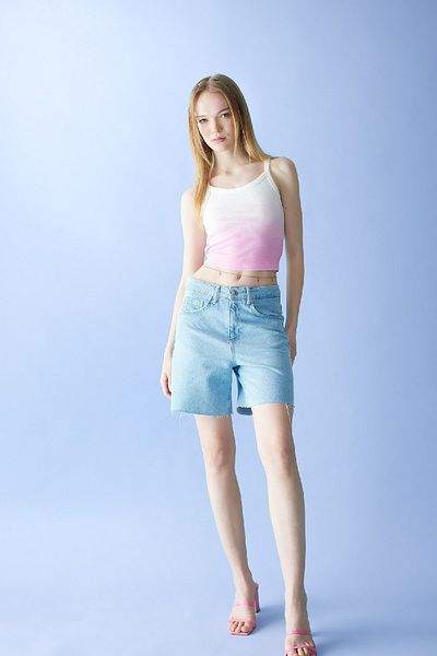 DeFacto Coool Fitted Gradient Transitional Ribbed Camisole Tank Top C6921ax24sm