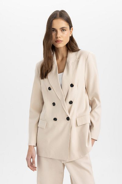 DeFacto Blazerjacke mit übergroßem Kragen C6195AX24SM