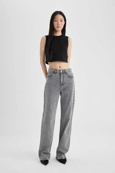 DeFacto Základní tílko Crop Crew Neck C6205ax24sm