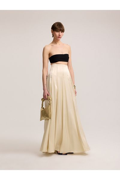 BAQA Light Beige Long Skirt
