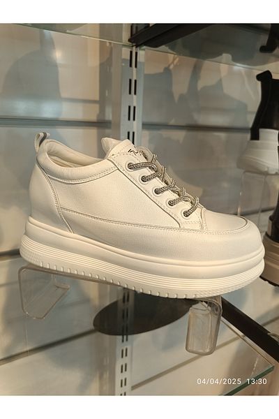 Guja Genuine Leather White Sports Shoes 25Y363