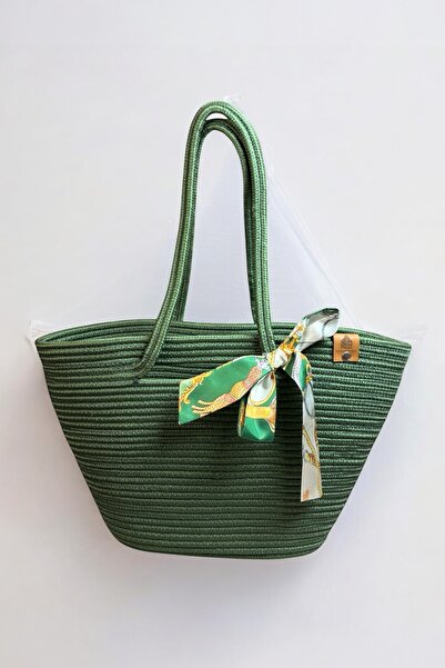 MaVaux Nova Wicker Look Shoulder Bag, Beach Bag