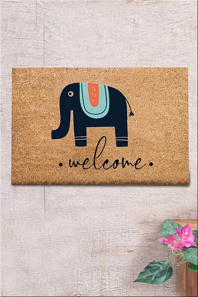 Chilai Home Coco Shans 40x60 Cm Natural Koko Bristle Mat, India Natural Door Mat