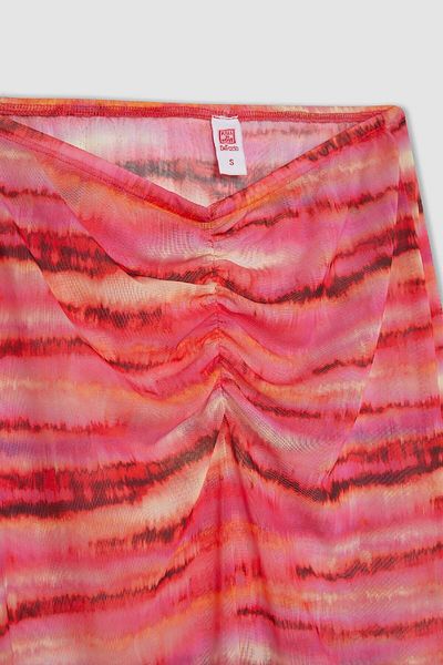 DeFacto Fall in Love C3179Ax24Hs Gradient Tulle Maxi Beach Skirt