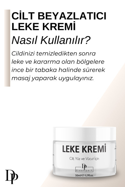 DREAMPARK Double Skin Whitening, Anti-Blemish, Brightening and Tone Equalizer, Kojic Acid Supported, Blemish Cream