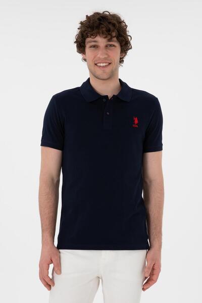 U.S. Polo Assn. U.S Polo Assn Men's Slim Fit 100% Cotton Polo Neck Laki T-Shirt