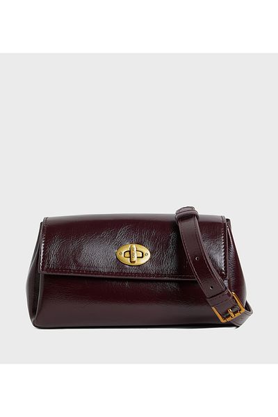 BCBG Twisted lock Crossbody Bag with logo detail