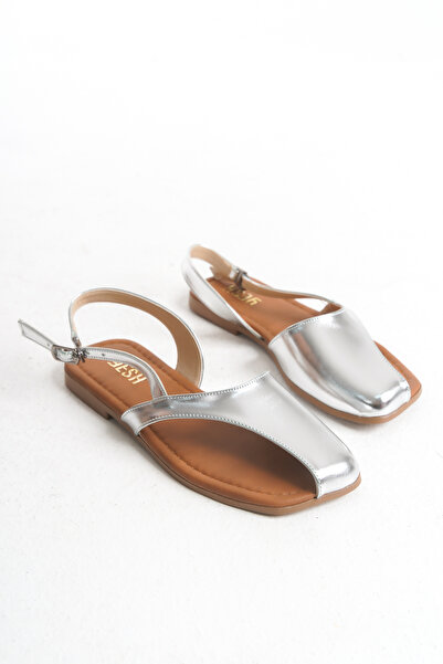 Nexs Udobne srebrne ženske Sandale sa trakom oko članka