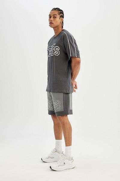 DeFacto DeFactoFit NBA Brooklyn Nets - Pantaloni scurti standard B9908AX24SM