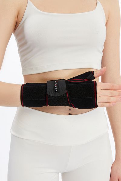orthohealthmedical Standard Size Right-Left Hand Wrist Brace Splint with Metal Support Static Hand Wrist Support