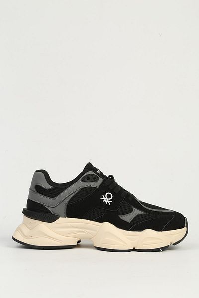 Benetton Black Smoked Women's Sports Shoes Bni-11566
