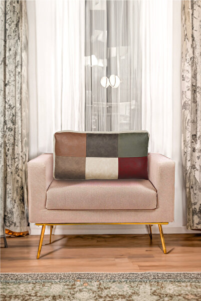 AYPETEKS Suni Deri Koltuk / Kanepe / Divan Yatak Sırt Kırlent Kılıfı